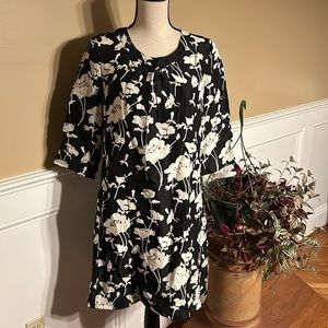 Kate Spade black white print dress